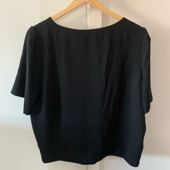 Aritzia Cropped, Sleeveless V-Neck Blouse - Picture 2 of 4